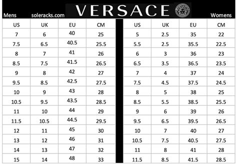 versace size chart for women.